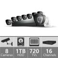 Samsung SDS-P5082 16ch 960H Security Camera System 110-220 volts