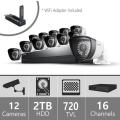 Samsung SDS-P5122NW - 16ch 960H Security Camera System with Wifi Adapter 110-220 volts