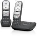 SIEMENS Gigaset A415 DECT Cordless Phone 2 head set Ã¢â‚¬â€œ Black 220 Volts NOT FOR USA
