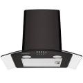 Ciarra CBCB6506B Chimney/Kitchen Extractor Hood 60 cm Curved Glass Ã¢â‚¬â€œ Black 220 VOLTS NOT FOR USA