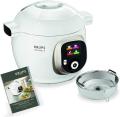 Krups CZ7101 Cook4Me + multi cooker (1600 watts, electric pressure cooker, incl. Recipe book, cooking under pressure for quick and fresh dishes, 6 liter capacity) white / gray 220-240 VOLTS NOT FOR USA