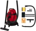 Einhell TC-VC 1825 Wet and Dry Vacuum Cleaner (1,250 W, 25 L Container, 180 mbar Suction Power, Blow Connection, Includes Plastic Suction Hose / Pipe, Nozzles Carpet/Smooth Floor + Joint, Long-Term Foam Filter) 220-240 VOLTS