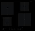 Bauknecht CTAI 9640 IN, Induction Hob with 4 Heating Elements, 60 cm, Simmer Function, Stainless Steel 220-240 VOLTS NOT FOR USA