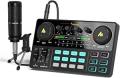 Maono DJ Controller Interface with DJ Mixer and Sound Card, AM200-S1 Audio Interface ALL-IN-ONE Podcast Production Studio with 16mm Large Diaphragm Microphone for Live Streaming, PC, Recording 220-240 volts Not FOR USA