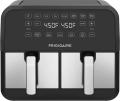 Frigidaire FD2480 8 QT DUAL zone 2-drawer Digital Air Fryer, Black/Stainless 220 volts not for usa