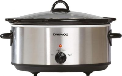 Daewoo Ã¢â‚¬Å½SDA1788 6.5-Litres Stainless Steel Slow Cooker With 3 Heat Settings 220 VOLTS NOT FOR USA