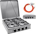 HOMELUX 6.2 KW Gas Stove for Gas Bottle, 4-Bulb Camping Stove 220 VOLTS NOT FOR USA