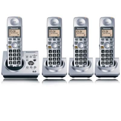 Panasonic KX-TG1034-S 4 Handsets Cordless phone for 110-240 Volts
