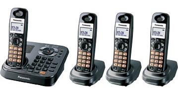 Panasonic KX-TG9344 Ã¯Â¿Â½ worldwide use 110 Ã¯Â¿Â½ 220V   DECT 6.0 Expandable Digital Cordless Phone with All-Digital Answering System, Dual Keypads, Call Block, Night Mode, Talking Caller ID / Talking Alarm Clock / Talking Battery Alert, Light-Up Indica